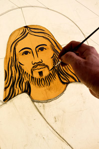 painting Jesus